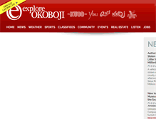 Tablet Screenshot of exploreokoboji.com